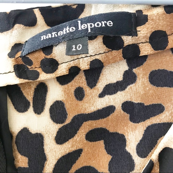Nanette Lepore Silk Leopard Print Dress - Picture 3 of 5